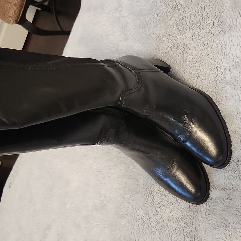 Black tall boots